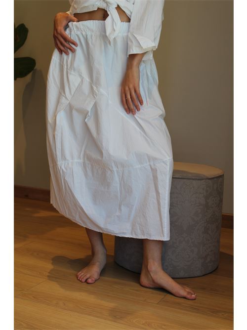 Gonna in cotone con coulisse DIECI MINUTI | 10594